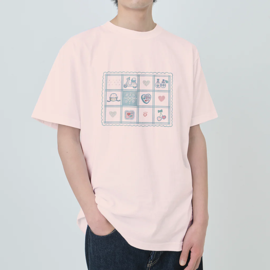 kajiinorikoの水色ファンシー Heavyweight T-Shirt