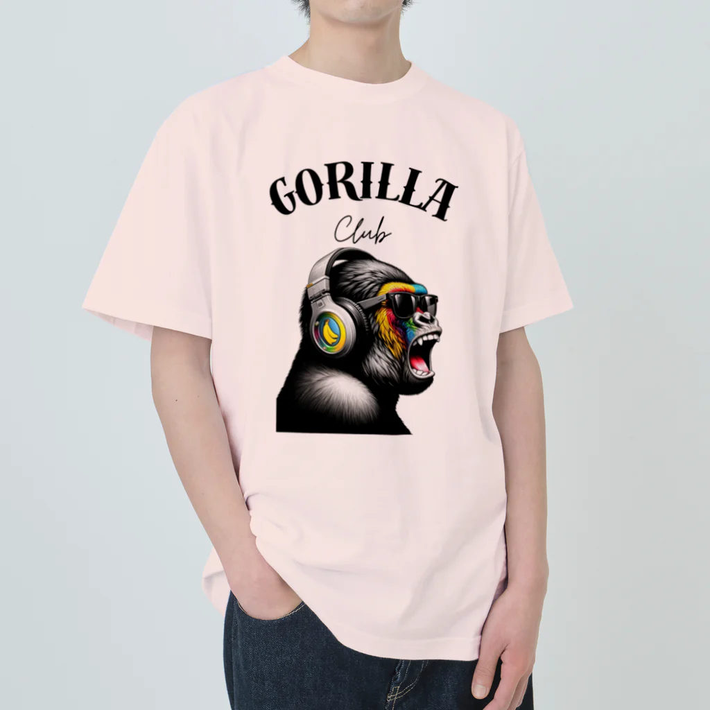 GORILLA_CLUBのノリノリゴリー Heavyweight T-Shirt