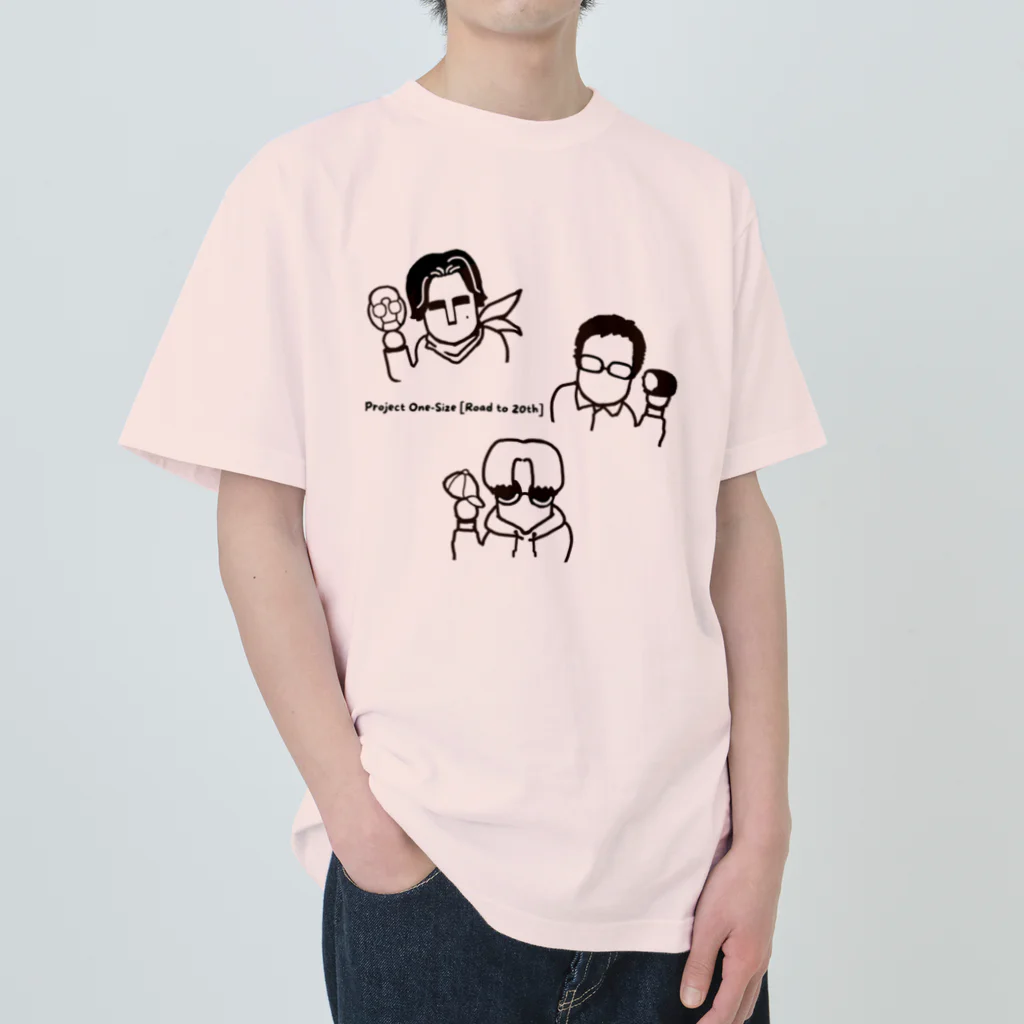 Project One-Sizeの３人の個性をギュッと集結 Heavyweight T-Shirt