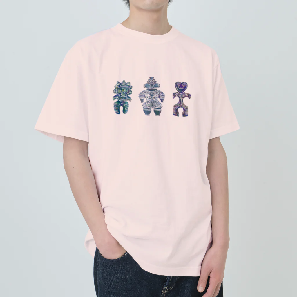 hiromashiiiの土偶三姉妹 Heavyweight T-Shirt