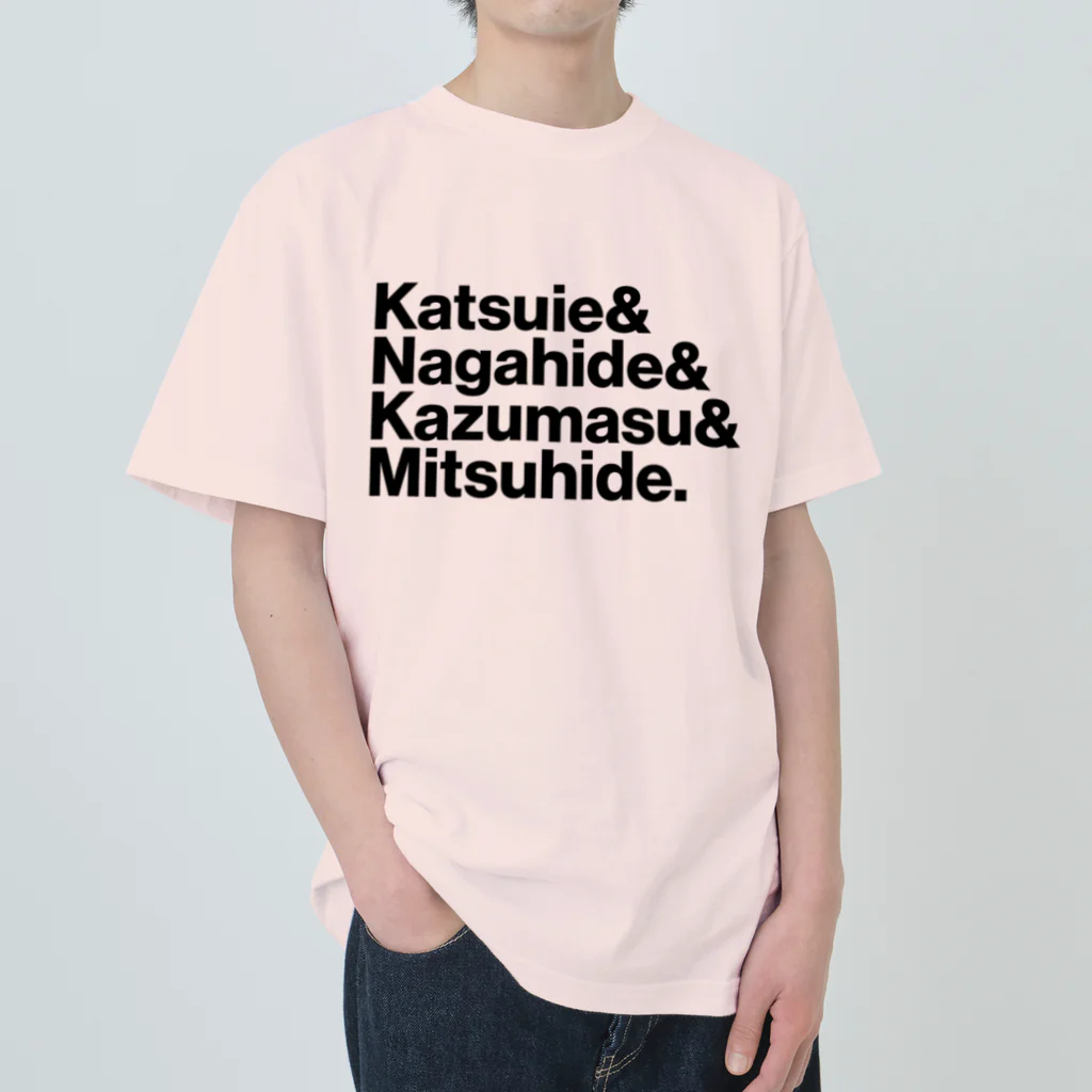 KAWAGOE GRAPHICSの織田四天王 Heavyweight T-Shirt