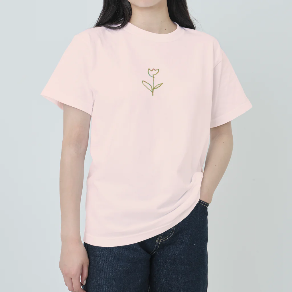 rilybiiの虹色 Tulip ヘビーウェイトTシャツ