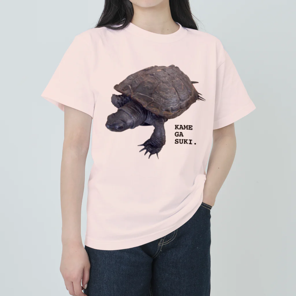 HANAE＊のかめ　が　すき Heavyweight T-Shirt