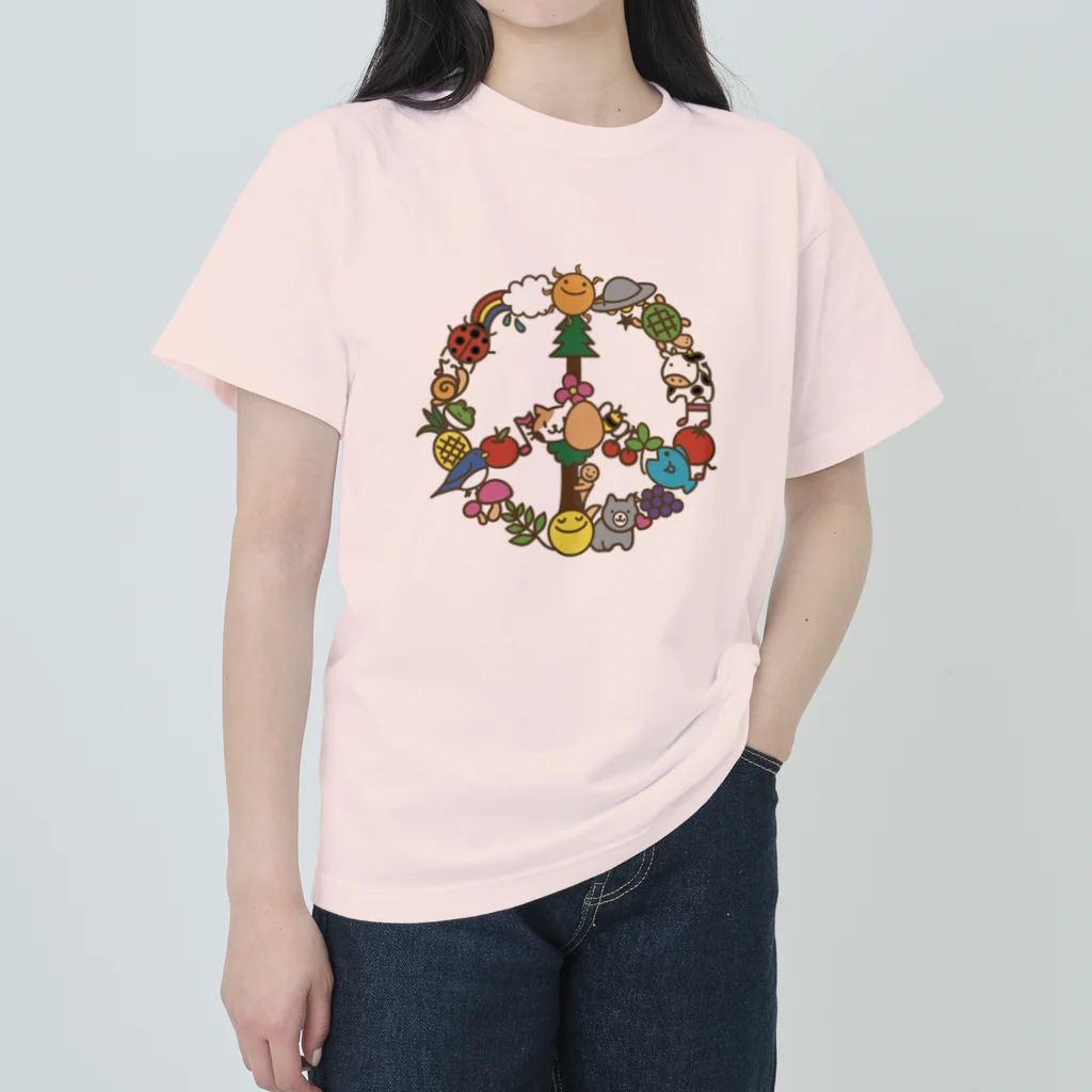 ミケタマのピースマーク Heavyweight T-Shirt