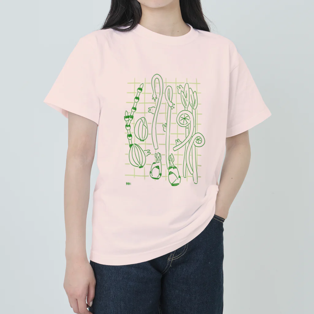 soratoの山菜とちいさいうさぎ Heavyweight T-Shirt