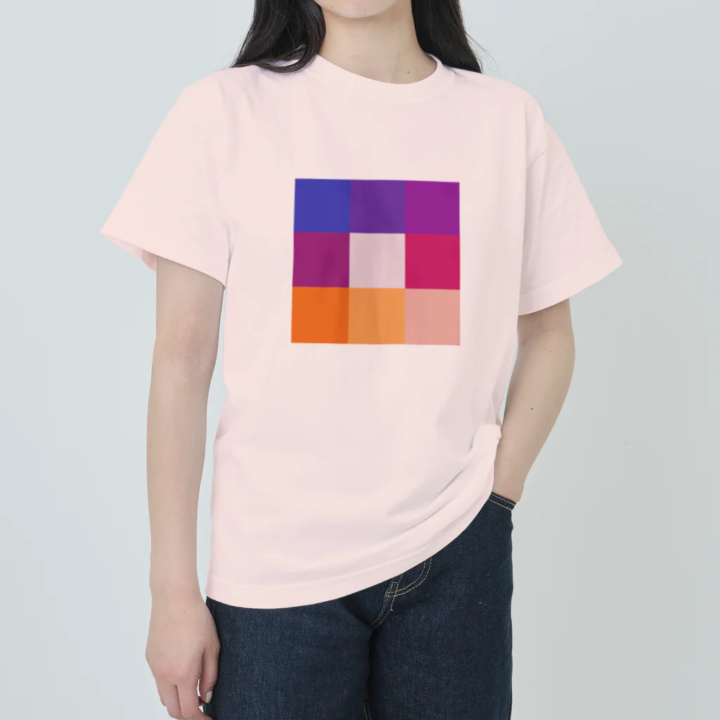 3×3 のドット絵のインスタ - 3×3 のドット絵 Heavyweight T-Shirt