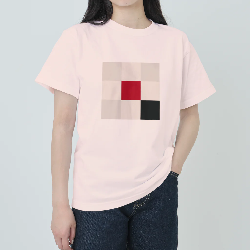 3×3 のドット絵のバンクシー - 3×3 のドット絵 ヘビーウェイトTシャツ