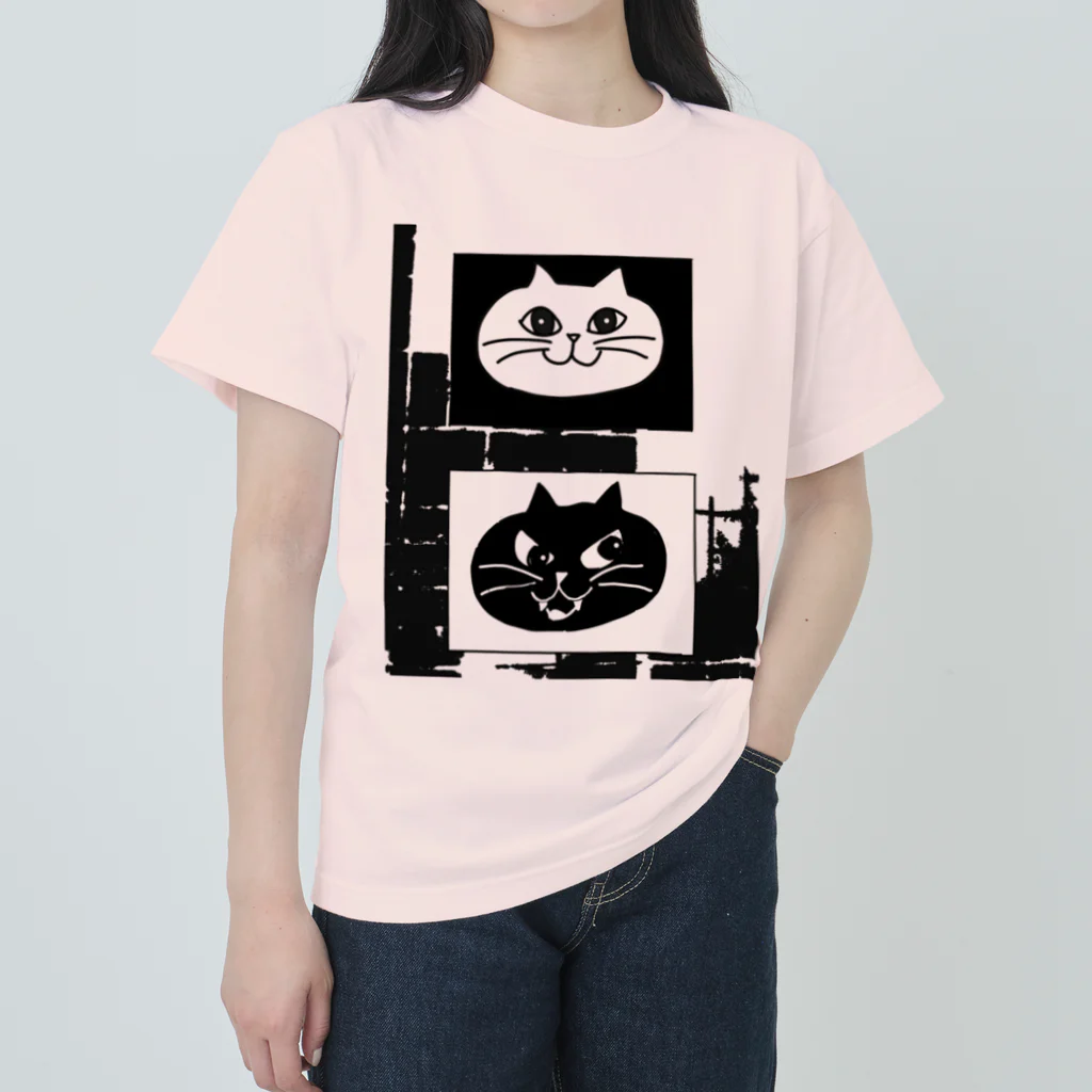 khakie shopの白まる　黒まる ヘビーウェイトTシャツ