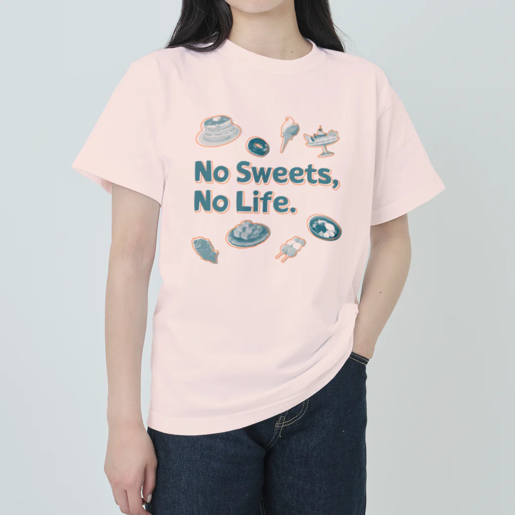 SU-KUのNo Sweets,No Life.Ⅱ Heavyweight T-Shirt