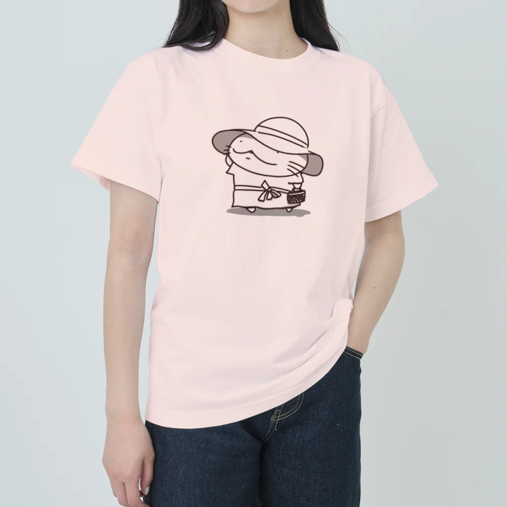 YUTANEKO公式ショップのゆたねこ夏コーデ（単色） ヘビーウェイトTシャツ