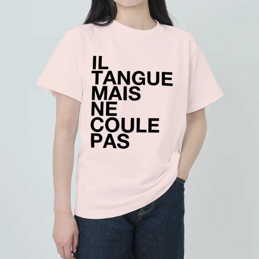 TATEYAMAのIL TANGUE MAIS NE COULE PAS ヘビーウェイトTシャツ