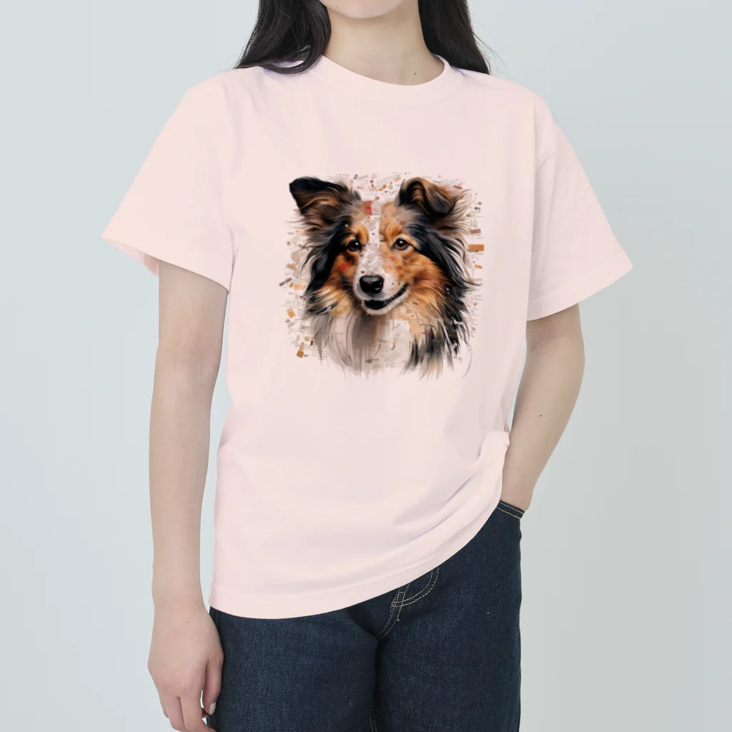 Sheltie Chic Creationsのシェルティ１４ ヘビーウェイトTシャツ