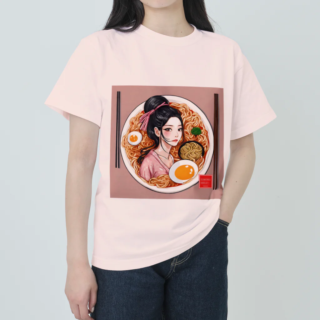 KIMONO GIRLS（キモノ ガールズ）のKIMONO GIRLS 華 ramen ヘビーウェイトTシャツ
