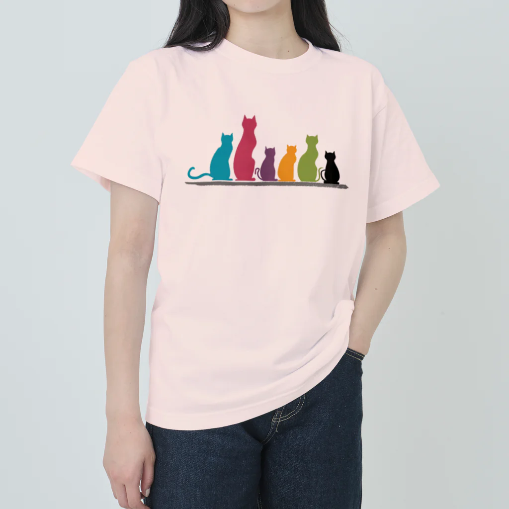 きら星の猫えんぴつ ヘビーウェイトTシャツ