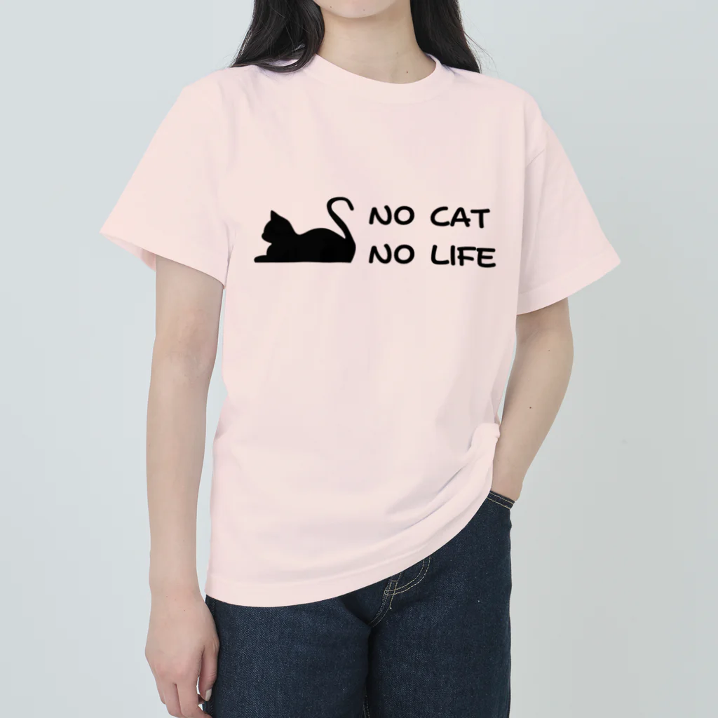 きら星のNO CAT NO LIFE ヘビーウェイトTシャツ