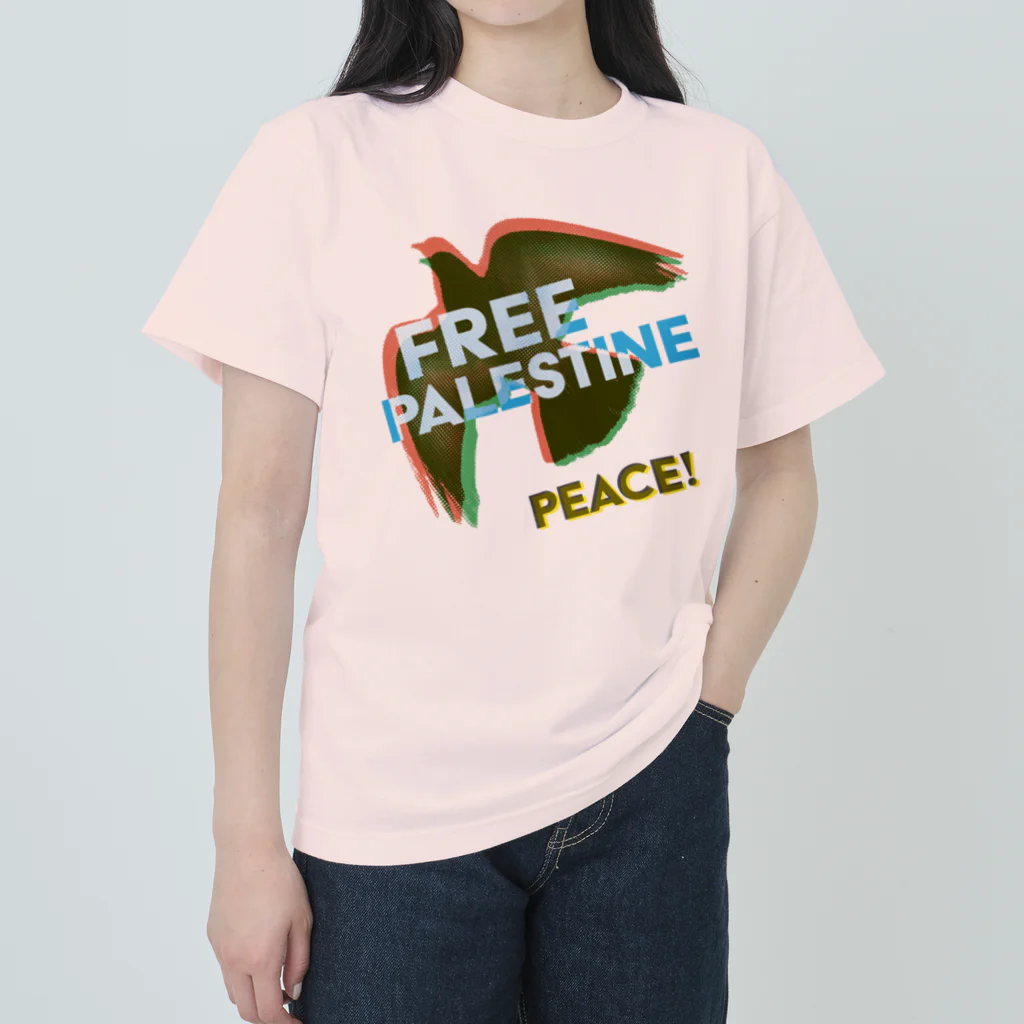 otemochanの【パレスチナ連帯】PEACE ヘビーウェイトTシャツ