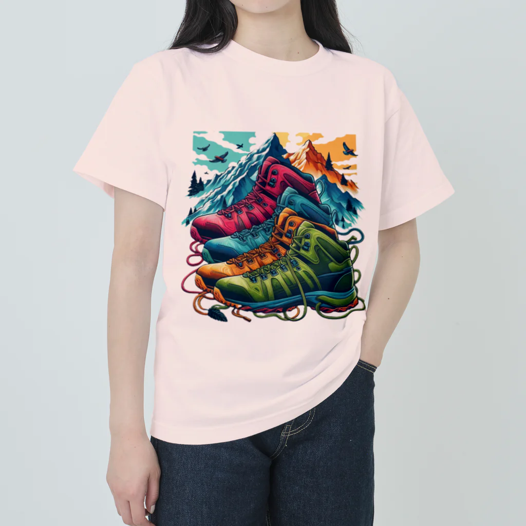 Forêt de Renardsの山の相棒 ヘビーウェイトTシャツ