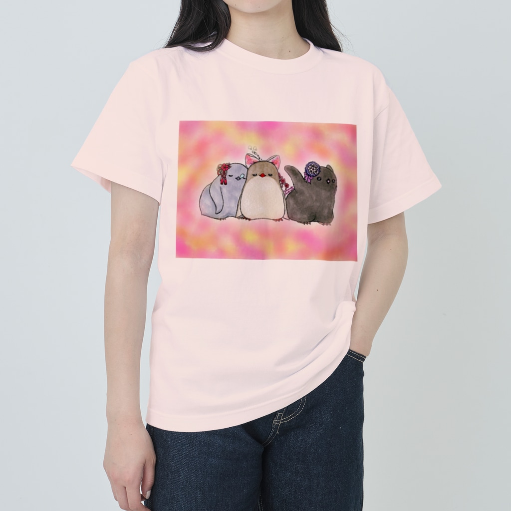 ヤママユ(ヤママユ・ペンギイナ)のたのしいヒナまつり Heavyweight T-Shirt