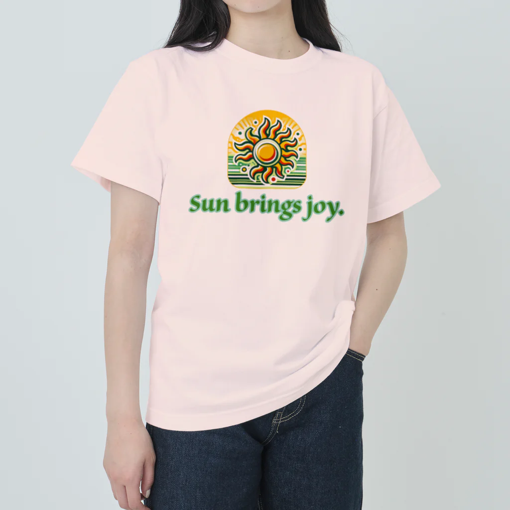 tora2216のSun San San 太陽 ヘビーウェイトTシャツ