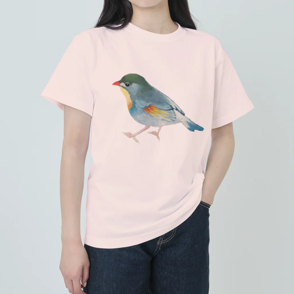 🐶シュナといろいろ🎨のソウシチョウ ヘビーウェイトTシャツ