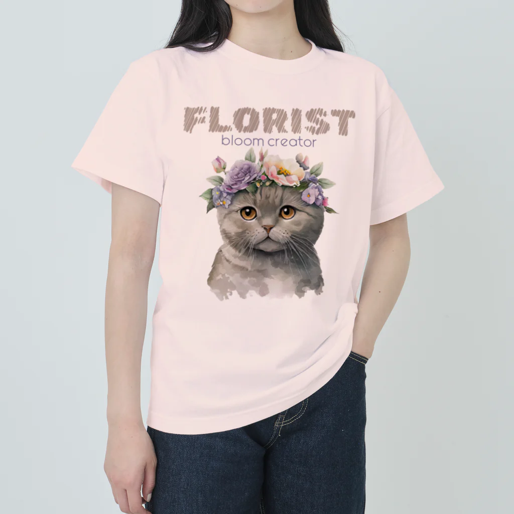 chataro123の花屋(Florist: Bloom Creator) ヘビーウェイトTシャツ