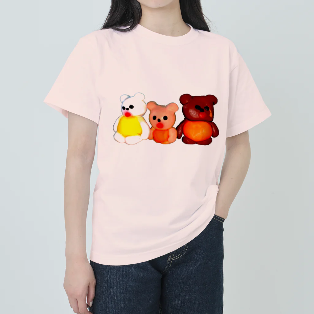 メイド　ミー　チャムのおともだち　くまさんびき ヘビーウェイトTシャツ