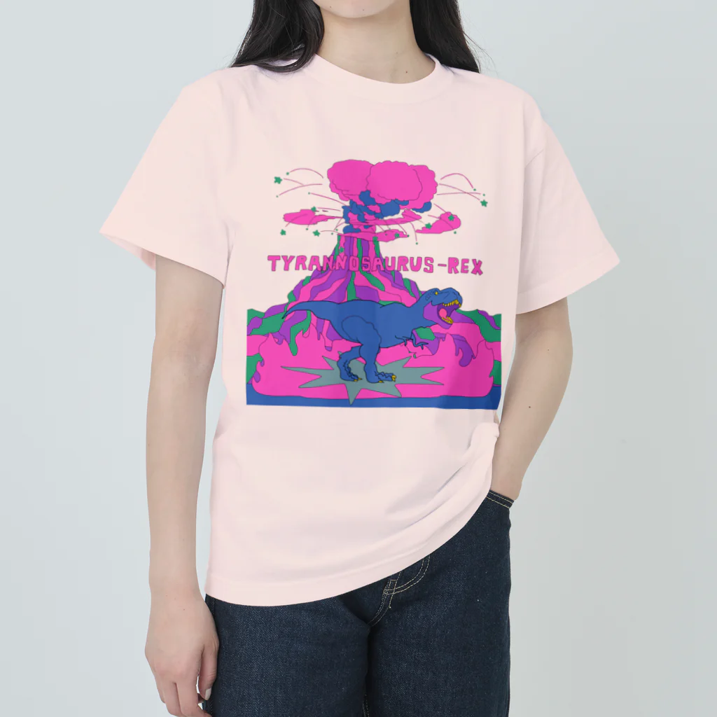 メイド　ミー　チャムのティラノサウルス Heavyweight T-Shirt