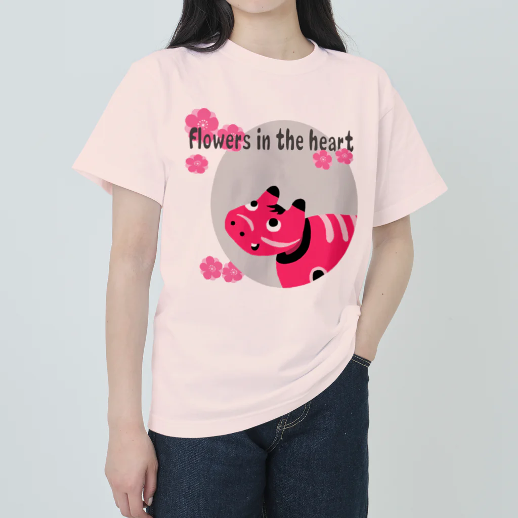 SU-KUの心に花を ヘビーウェイトTシャツ