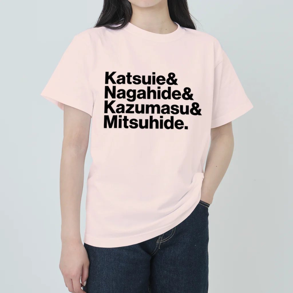 KAWAGOE GRAPHICSの織田四天王 Heavyweight T-Shirt