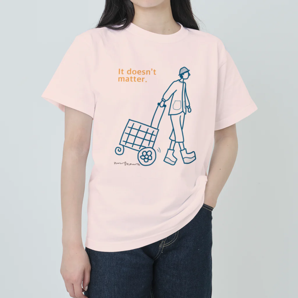 のんつ屋のどっちでもいいんだよ Heavyweight T-Shirt