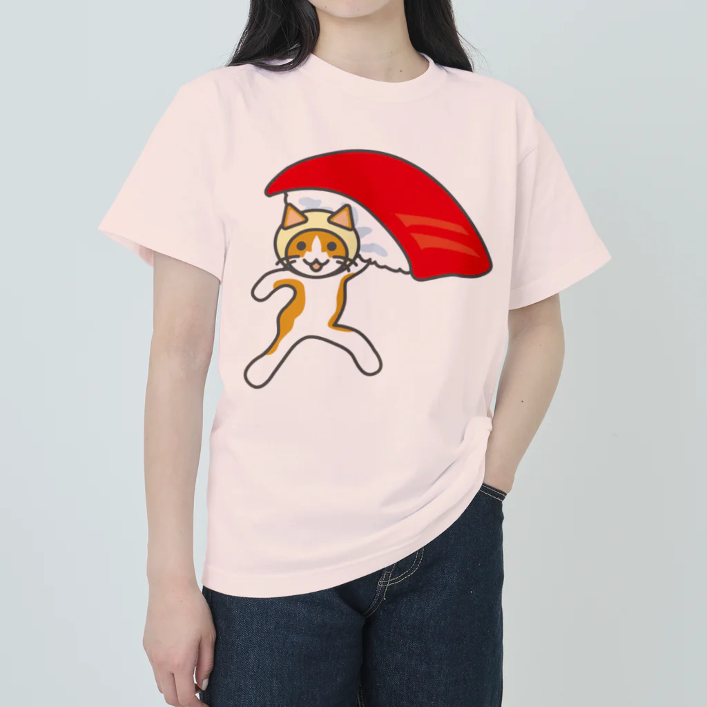 ヨープキャンが気になったのすしねこ ヘビーウェイトTシャツ