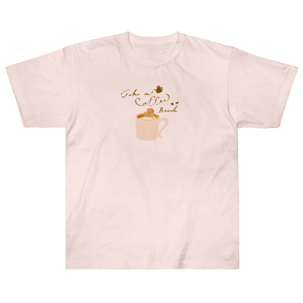 kiki25のcoffee time （コーヒータイム） ヘビーウェイトTシャツ