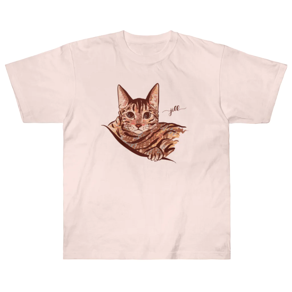 N-huluのベンガル猫のジルちゃん Heavyweight T-Shirt