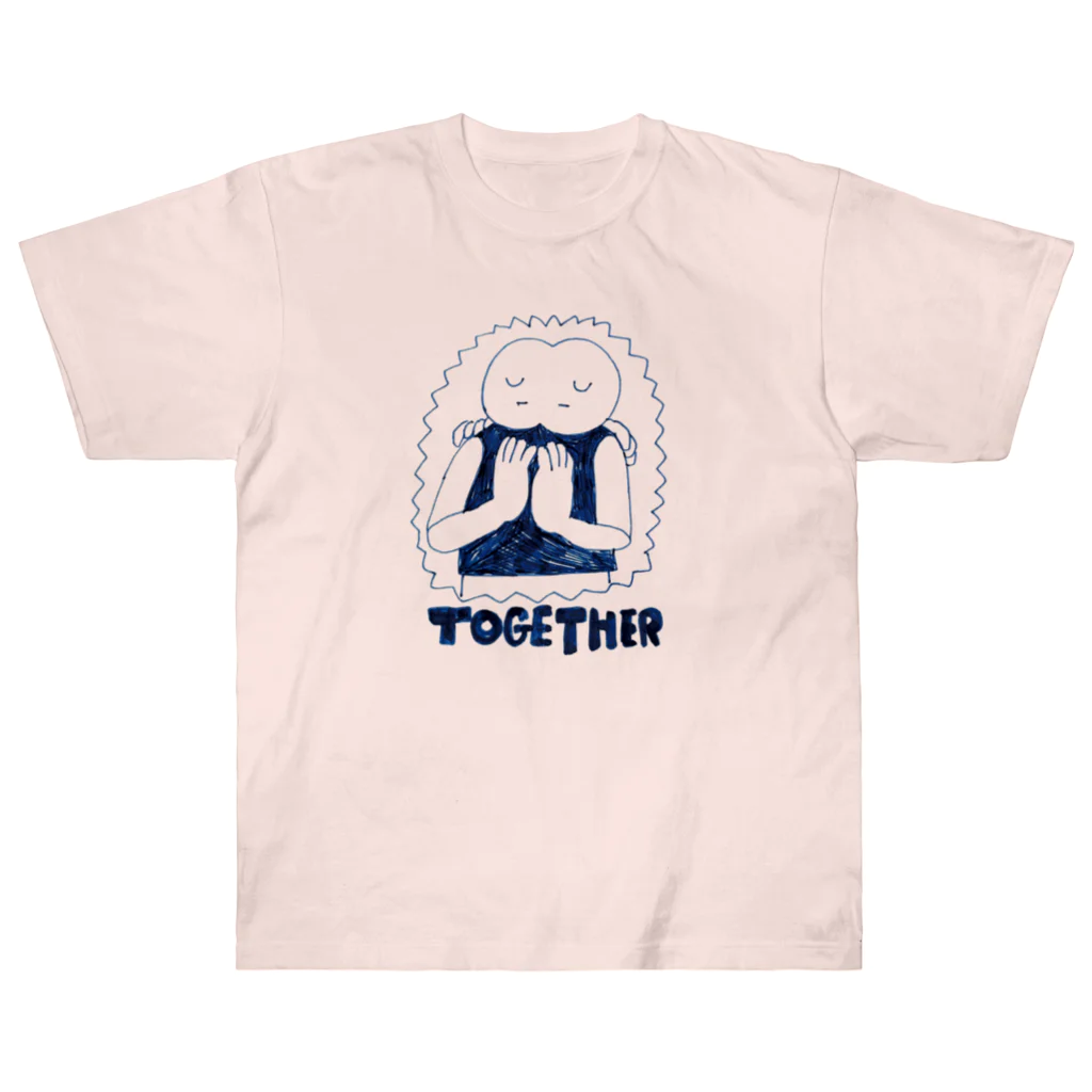 ぴゅるりんこよしだ。のTOGETHER ヘビーウェイトTシャツ