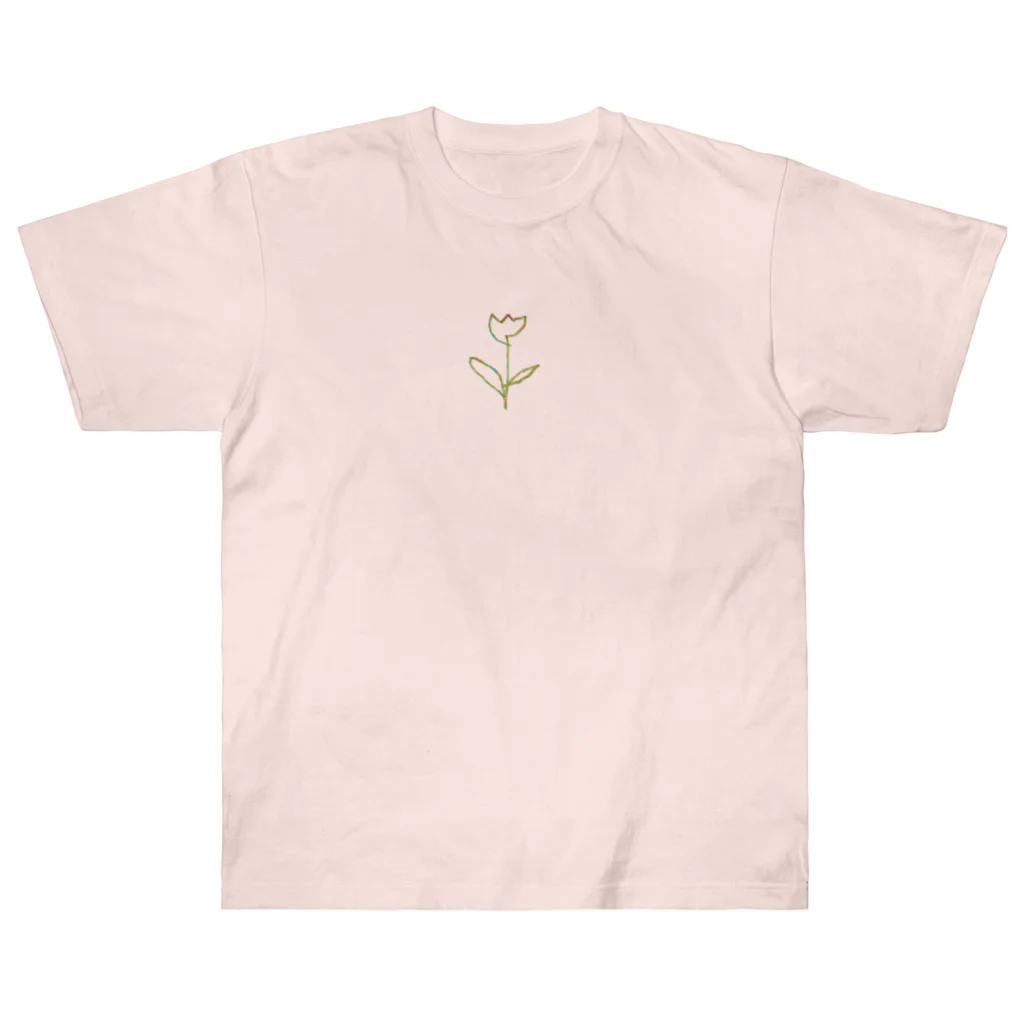 rilybiiの虹色 Tulip ヘビーウェイトTシャツ