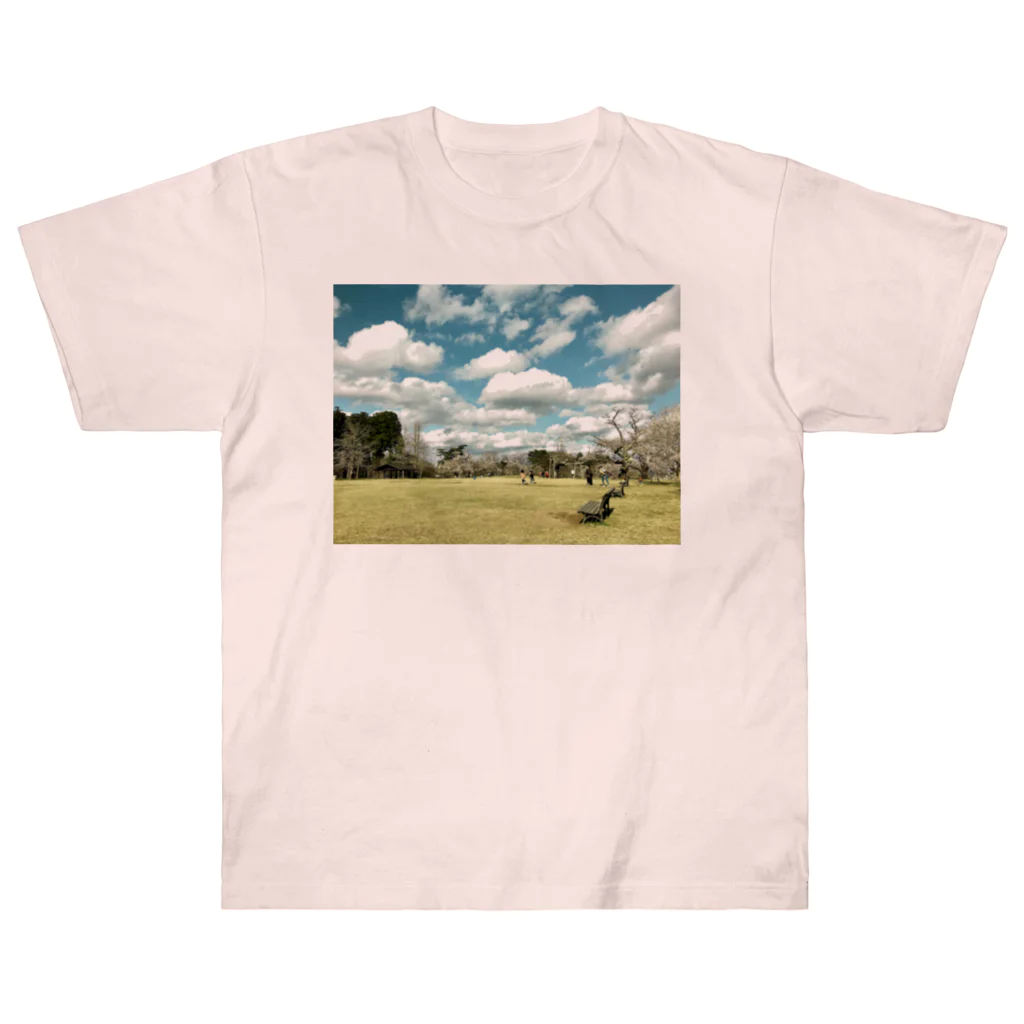 夜の闇に、色の魔法をかけながら。のいつかの公園 Heavyweight T-Shirt