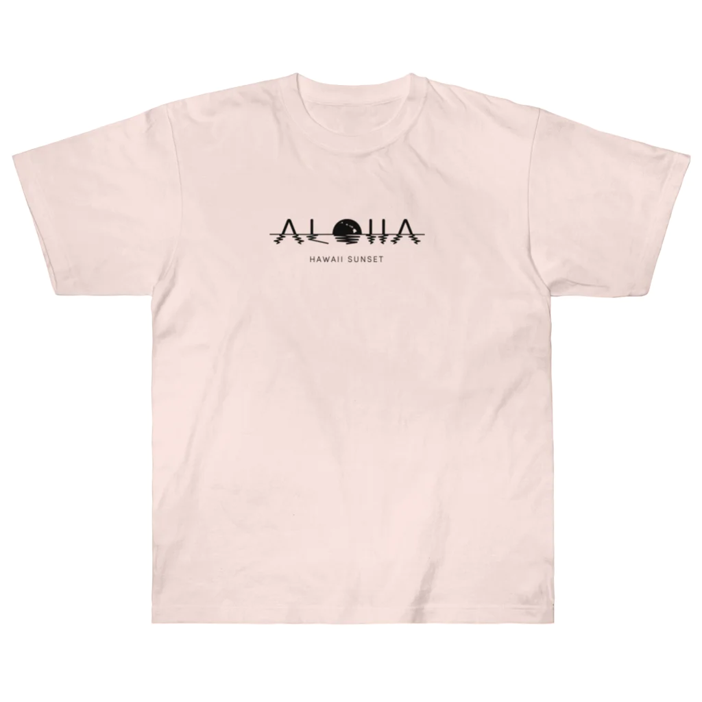 ALOHAのハワイのサンセット Heavyweight T-Shirt