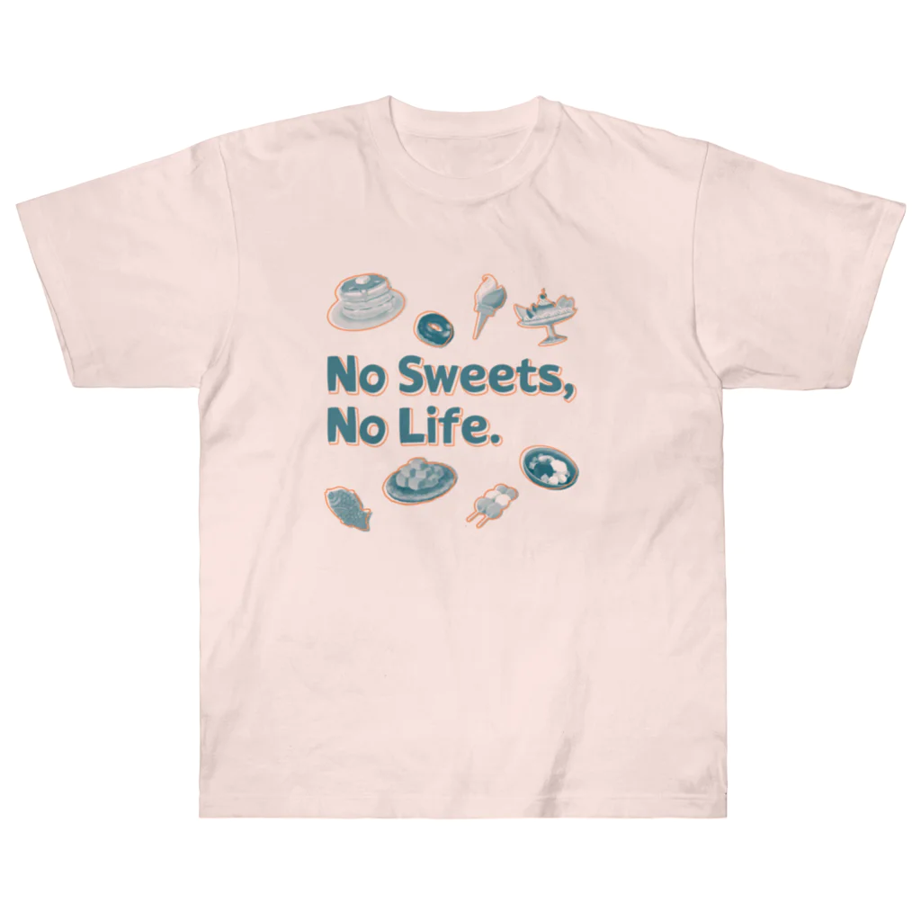 SU-KUのNo Sweets,No Life.Ⅱ Heavyweight T-Shirt