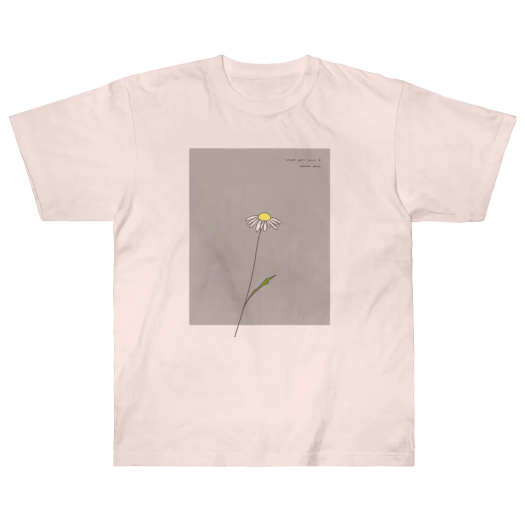 rilybiiの*White flower . Heavyweight T-Shirt