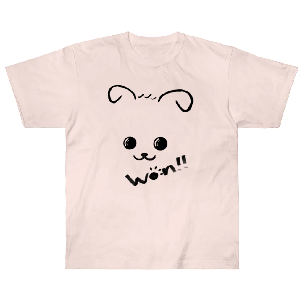 merongのわんこA♡won!!バージョン ヘビーウェイトTシャツ