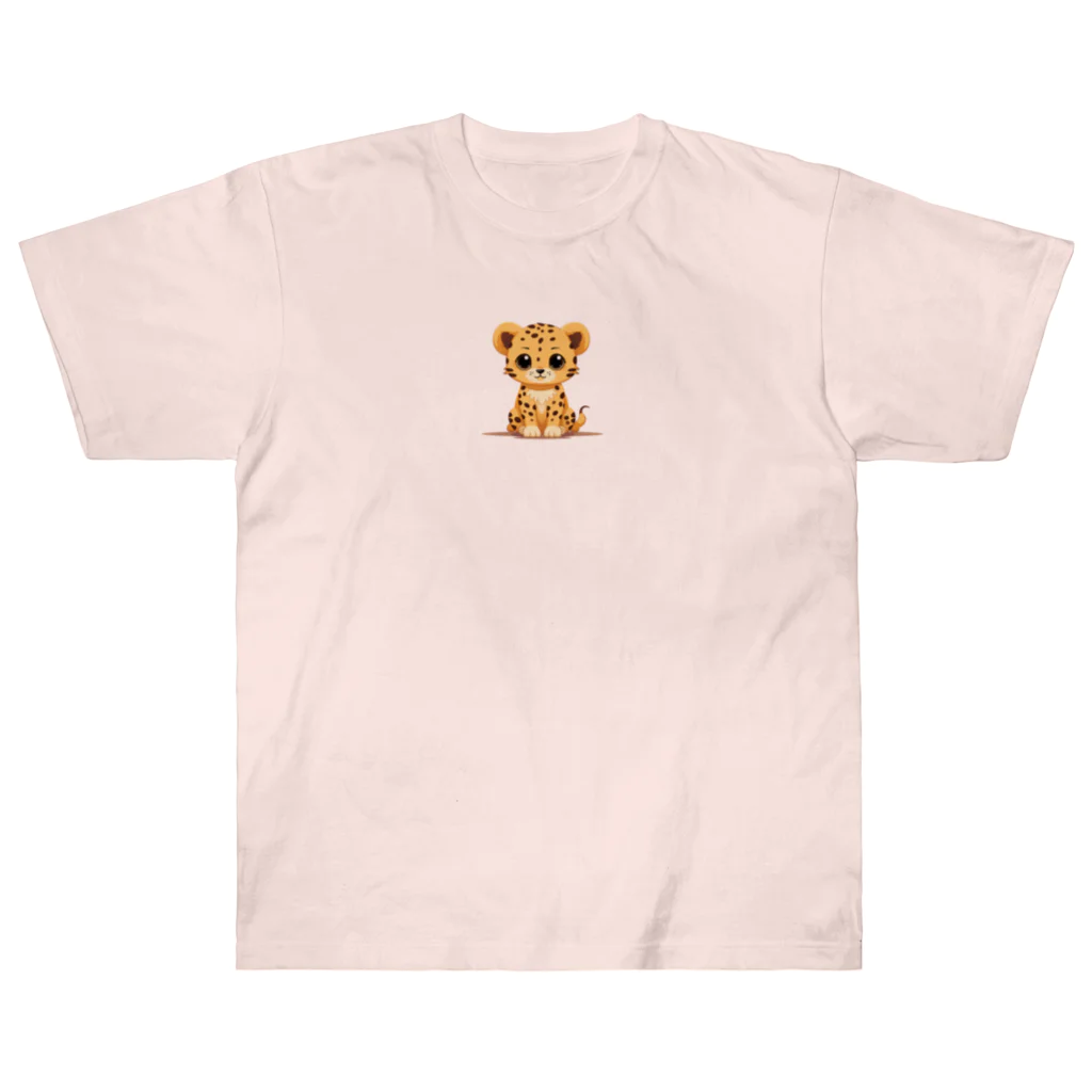 BunnyBloomのcute cheetah ヘビーウェイトTシャツ