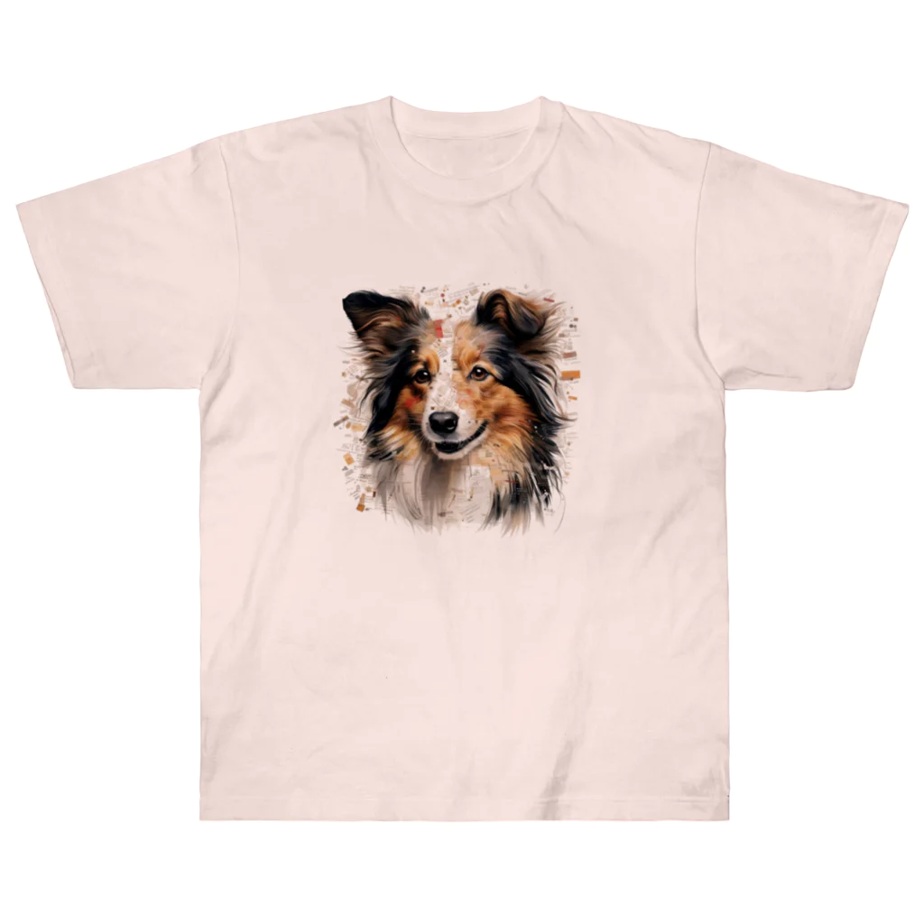 Sheltie Chic Creationsのシェルティ１４ ヘビーウェイトTシャツ