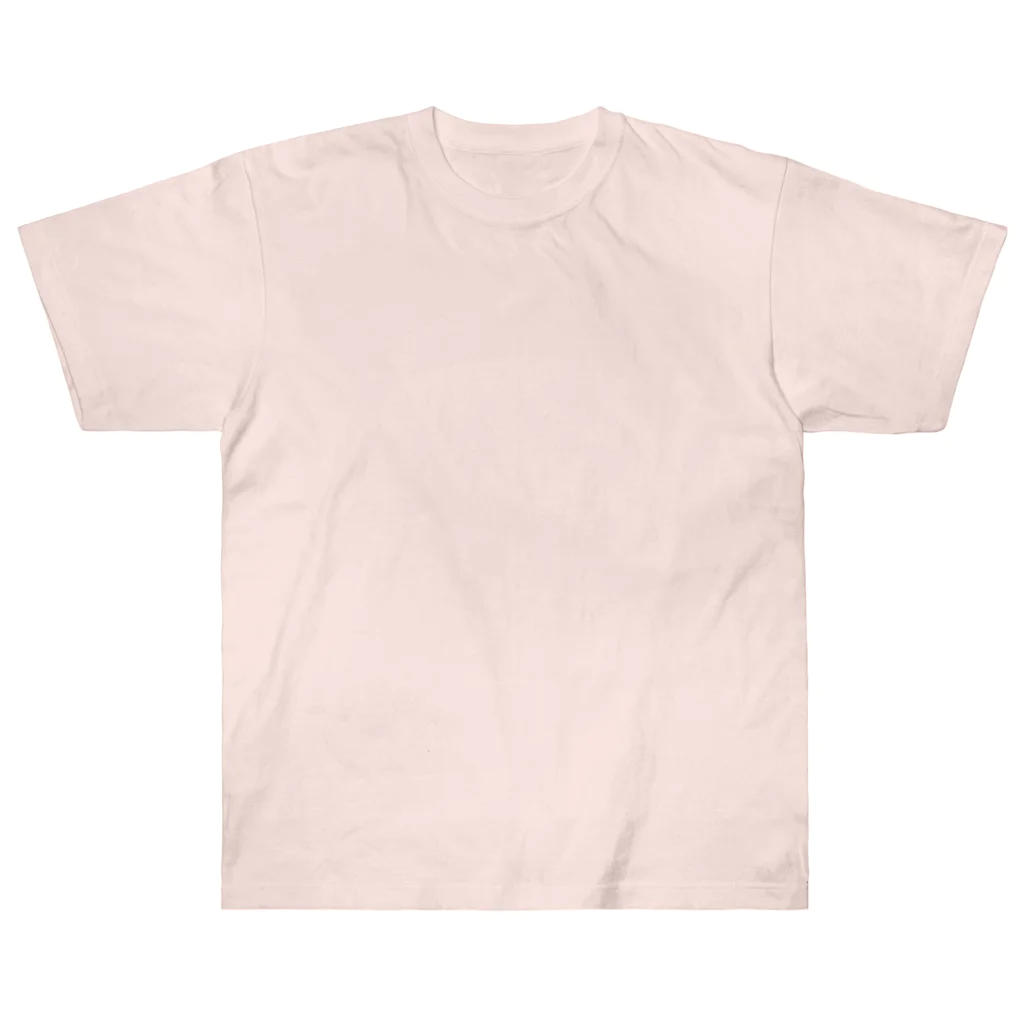 有限会社サイエンスファクトリーの総本家たぬき村 公式ロゴ(抜き文字) black ver. Heavyweight T-Shirt