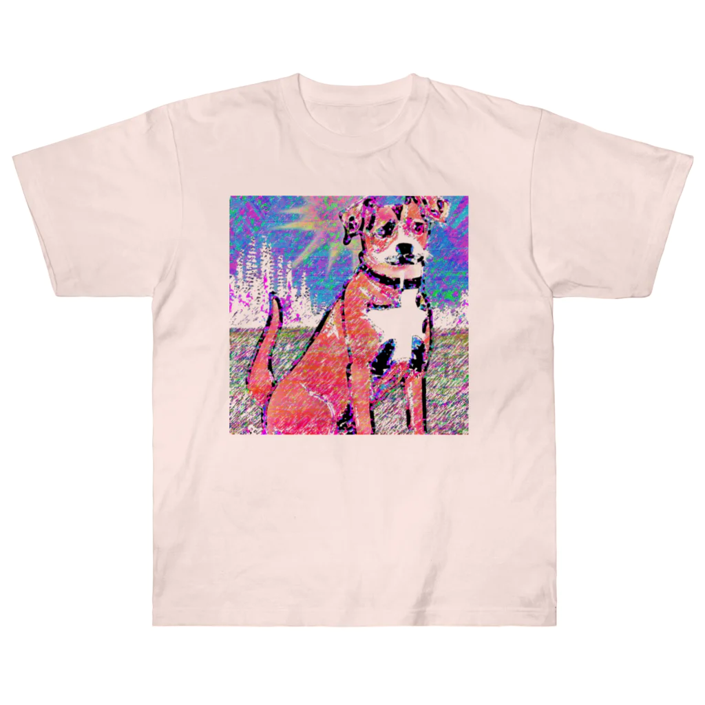 水草のPOPなDOG ヘビーウェイトTシャツ