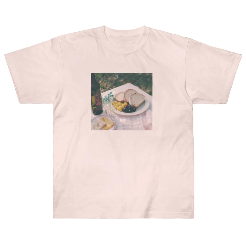 mimi and memeの思い出のテーブル Heavyweight T-Shirt