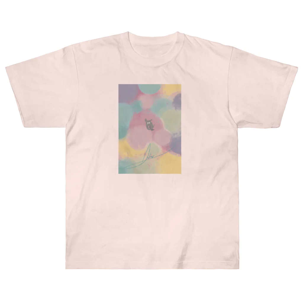 Líneas de aska “Askaの紙上絵”のほわほわ Heavyweight T-Shirt