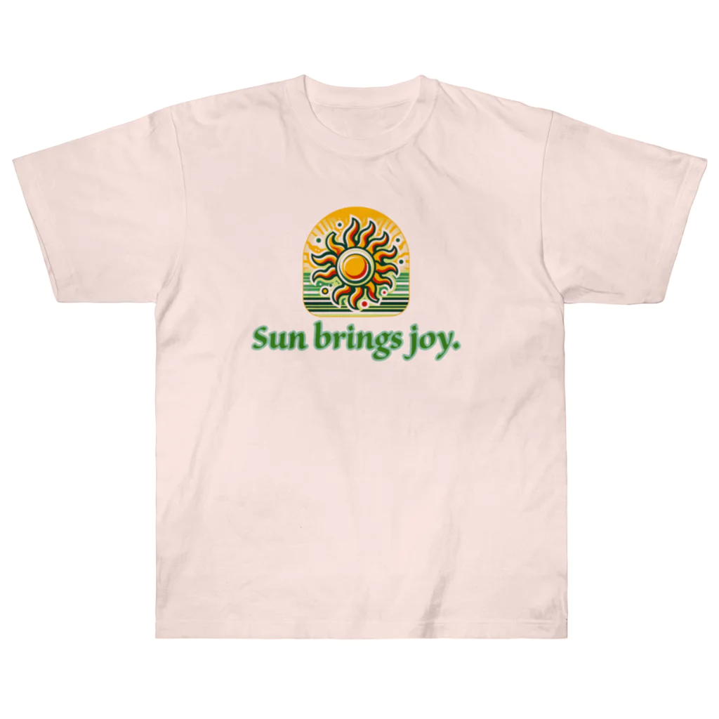 tora2216のSun San San 太陽 ヘビーウェイトTシャツ