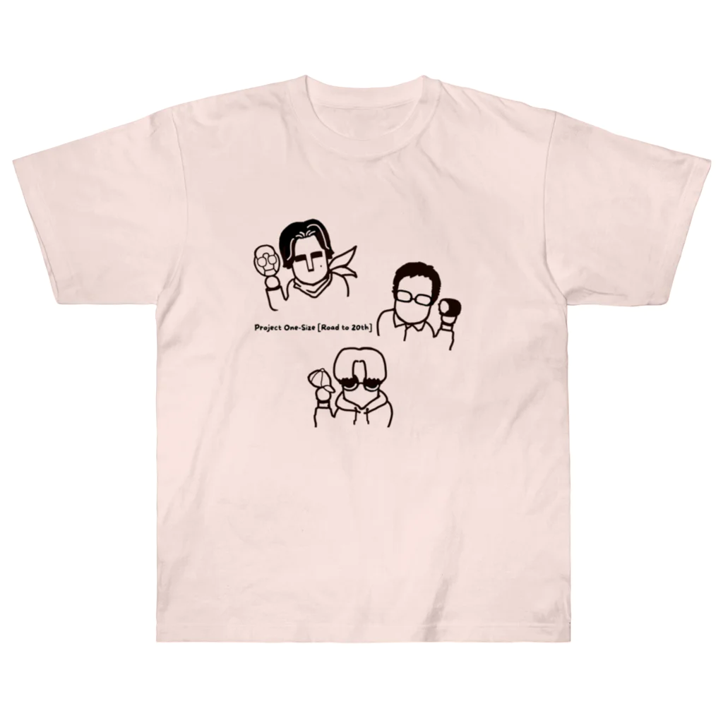 Project One-Sizeの３人の個性をギュッと集結 Heavyweight T-Shirt