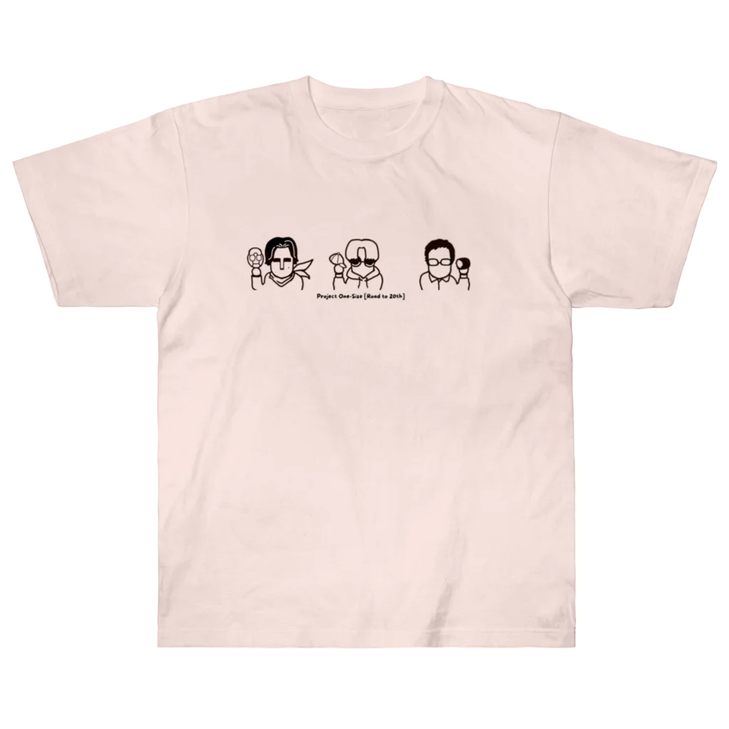 Project One-Sizeの３人の個性をギュッと集結 Heavyweight T-Shirt