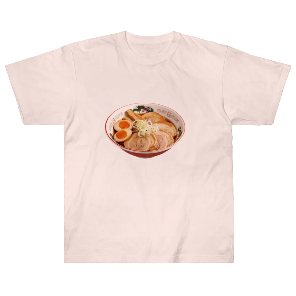 肌色電波の【実写版】 中華麺 ヘビーウェイトTシャツ